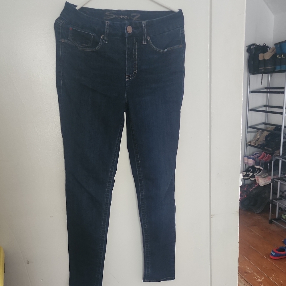 Seven7 Blue Skinny Jeans Classic Fit